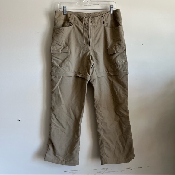 The North Face Convertible Shorts Pants in color Khaki size 10 - Picture 1 of 4